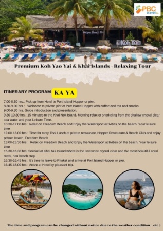 Premium Koh Yao Yai & Khai Island - Relaxing Tour 